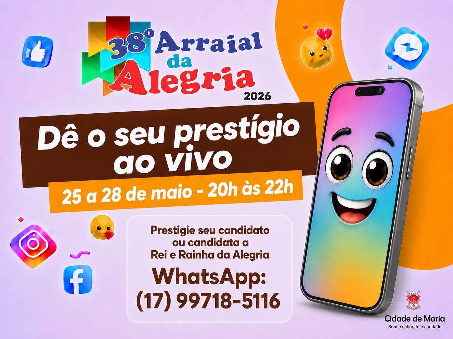 Começa nesta segunda concurso do Rei e Rainha da Alegria