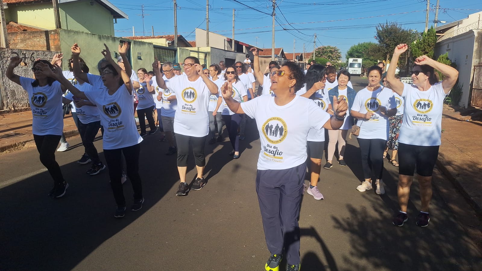 Caminhada marca Dia do Desafio em entidade
