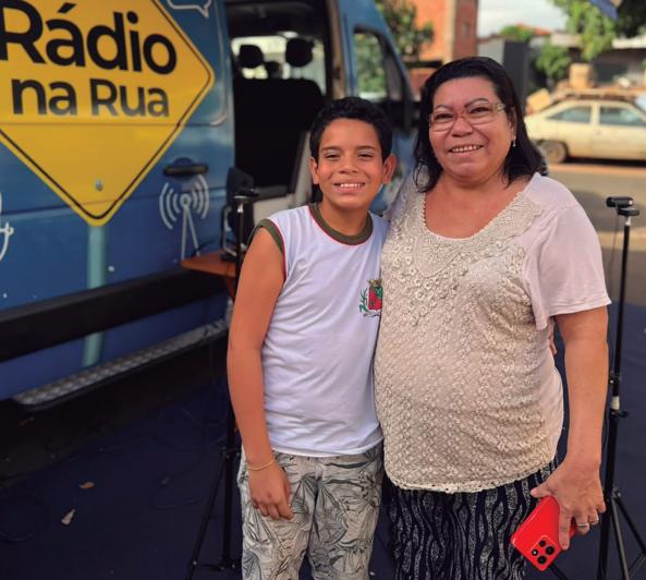 Fernanda Izidoro Silva participou do Rádio na Rua