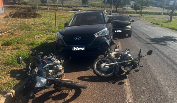 Acidente deixa dois feridos na avenida Mohamud Mustafá Issa (Foto: O Diário de Barretos)