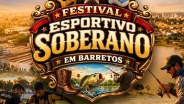festival A Secretaria Municipal de Esportes e Lazer da Prefeitura de Barretos realiza neste sábado e domingo, dias 23 e 24, o Festival Esportivo Soberano, na 2ª represa do Parque dos Lagos.