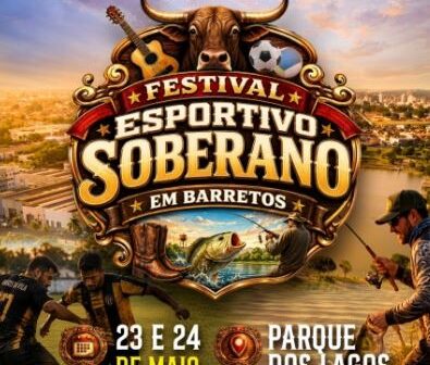 A Secretaria Municipal de Esportes e Lazer da Prefeitura de Barretos realiza neste sábado e domingo, dias 23 e 24, o Festival Esportivo Soberano, na 2ª represa do Parque dos Lagos.