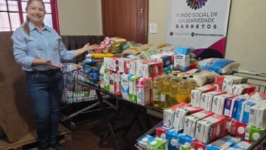 A presidente do Fundo Social de Solidariedade de Barretos, Roselaine Silva, informou que, durante o Festival Esportivo Soberano, foram arrecadados 144 quilos de alimentos e 406 litros de leite