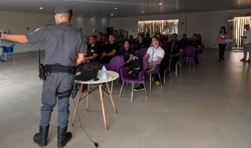 A Polícia Militar do Estado de São Paulo realizou uma palestra educativa para funcionários do Barretos Country Hotel, em alusão à campanha Maio Amarelo