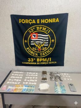 Polícia Militar prende dois suspeitos por tráfico de entorpecentes (Foto: O Diário de Barretos)