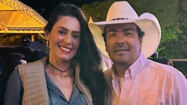 Casal no rodeio Thiago Henrique e Kelly Silva