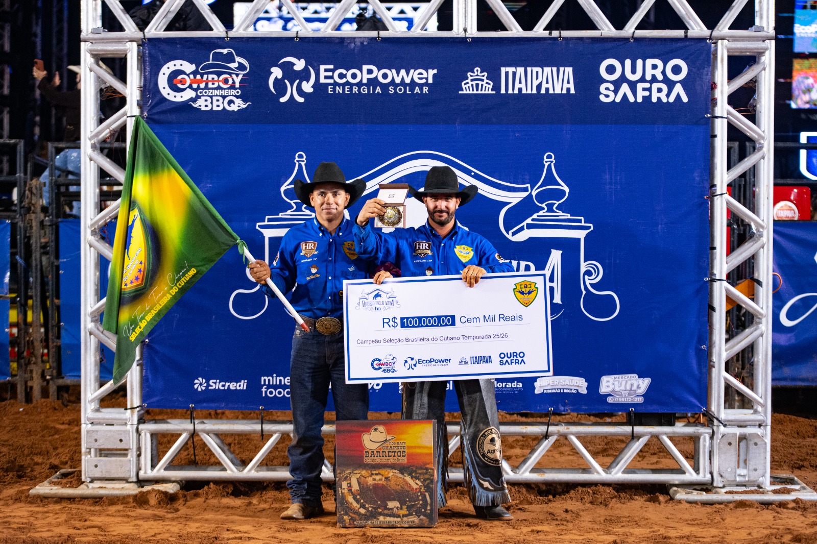 Ari Piovesan é campeão do Cutiano do 6° Rodeio Pela Vida