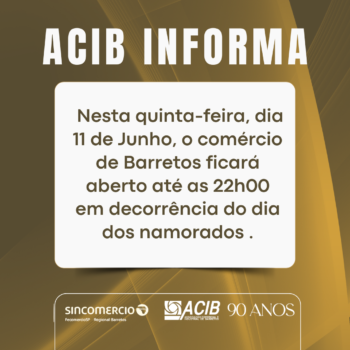 Comércio barretense abre hoje até 22 horas em campanha especial