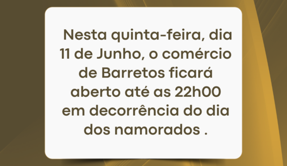 Comércio barretense abre hoje até 22 horas em campanha especial