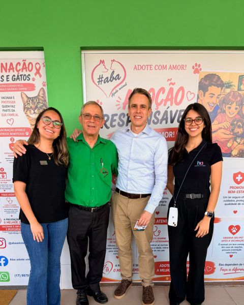 Eduardo Croys Felthes recebeu na inauguração do Centro Veterinário da ABA