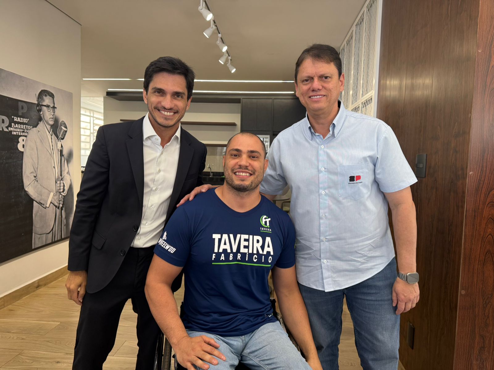Fabrício Taveira com governador