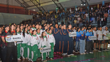 TIN_0025 A sorte foi lançada para a 41ª edição dos Jogos Abertos da Juventude. Na última sexta-feira (5), o Ginásio João Batista da Rocha, o Rochão, em Barretos, foi palco da cerimônia de abertura da competição.