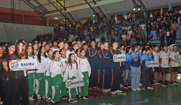 A sorte foi lançada para a 41ª edição dos Jogos Abertos da Juventude. Na última sexta-feira (5), o Ginásio João Batista da Rocha, o Rochão, em Barretos, foi palco da cerimônia de abertura da competição.
