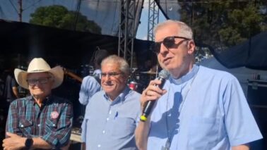 No encerramento do 38º Arraial da Alegria da Cidade de Maria, o Bispo Diocesano Dom Milton Kenan Júnior agradeceu a todos os envolvidos pelo sucesso do evento em 2026.
