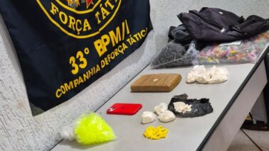 Polícia Militar detém traficante e apreende 1,6 kg de cocaína (Foto: O Diário de Barretos)