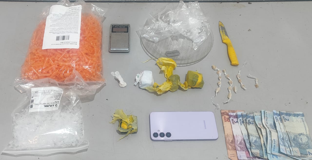 PM detém suspeito por tráfico de entorpecentes em Guaíra