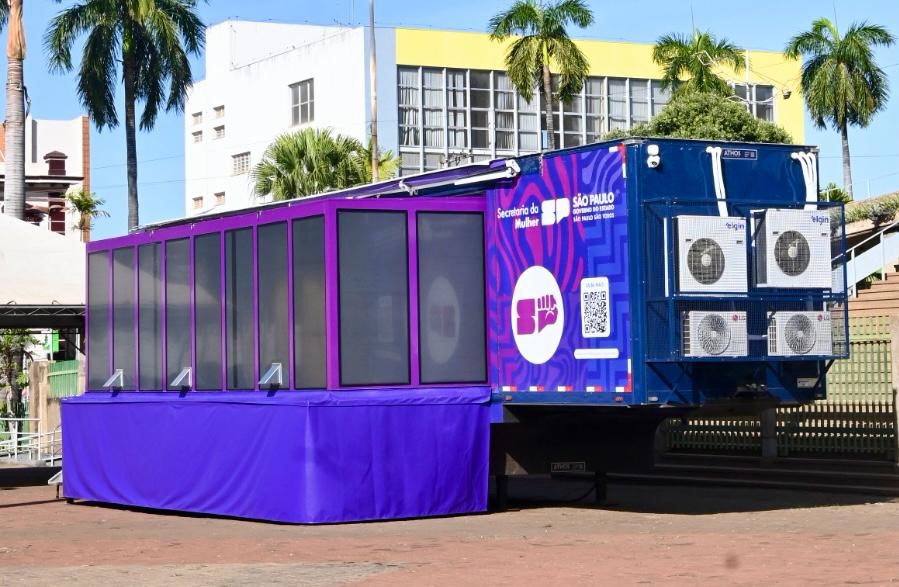 Região recebe estrutura itinerante de proteção às mulheres