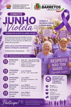 Junho Violeta tem ações contra a violência ao idoso