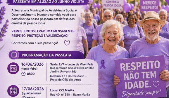 Junho Violeta tem ações contra a violência ao idoso