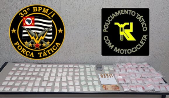 Homem é detido pela PM por tráfico no bairro Pimenta (Foto: O Diário de Barretos)