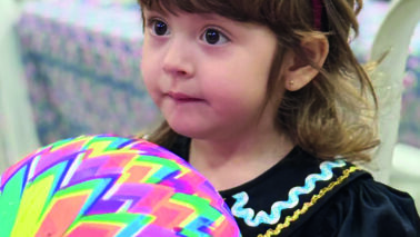 A pequena Angelina viveu a emoção da sua primeira festa junina