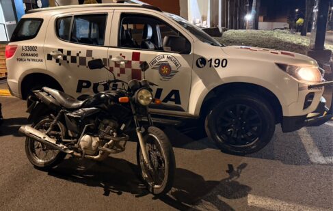 Polícia Militar prende autor e recupera moto furtada (Foto: O Diário de Barretos)