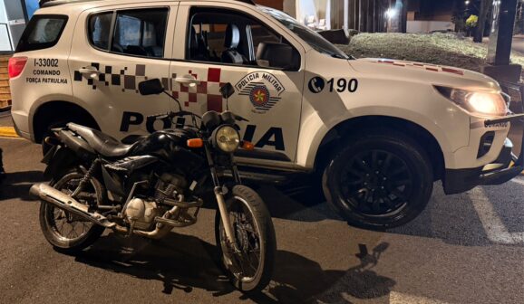 Polícia Militar prende autor e recupera moto furtada (Foto: O Diário de Barretos)