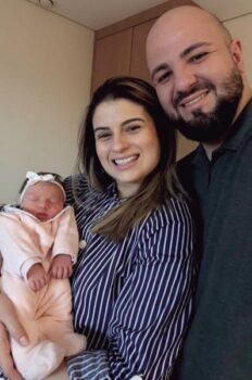 Isaac de Santis e Fernanda receberam uma bênção especial