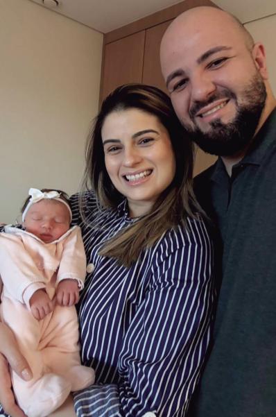 Isaac de Santis e Fernanda receberam uma bênção especial