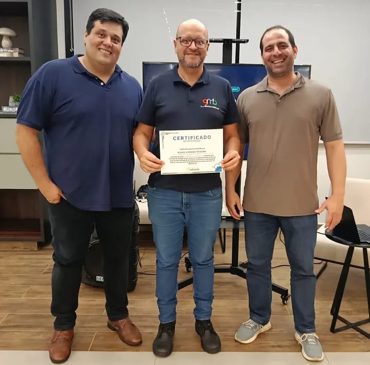 André Almeida recebeu certificação em evento de capacitação