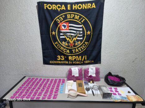 Polícia Militar detém suspeita e apreende 1,9 kg de drogas (Foto: O Diário de Barretos)