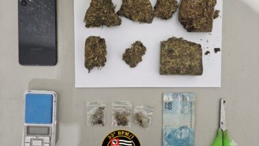 Homem é detido pela PM por venda de maconha no Bom Jesus (Foto: O Diário de Barretos)