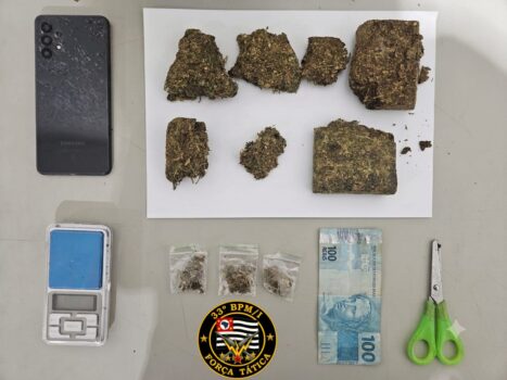 Homem é detido pela PM por venda de maconha no Bom Jesus (Foto: O Diário de Barretos)