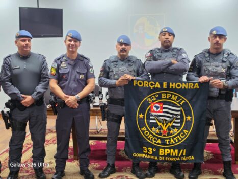 A equipe de Força Tática do 33º Batalhão de Polícia Militar do Interior (33º BPM/I) conquistou o primeiro lugar no Torneio de Táticas e Técnicas Policiais