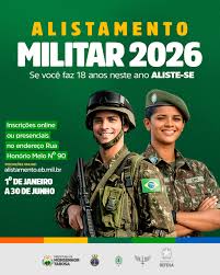 Prazo de alistamento militar termina nesta terça-feira, dia 30