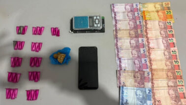 Jovem é preso por venda de drogas no bairro Luís Spina (Foto: O Diário de Barretos)