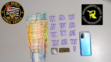 Criminoso é preso por tráfico de entorpecentes no bairro Santana (Foto: O Diário de Barretos)