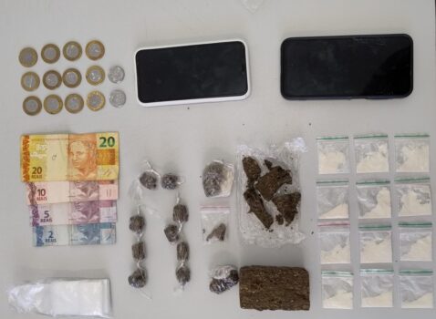 Polícia Militar detém dois por tráfico de entorpecente (Foto: O Diário de Barretos)