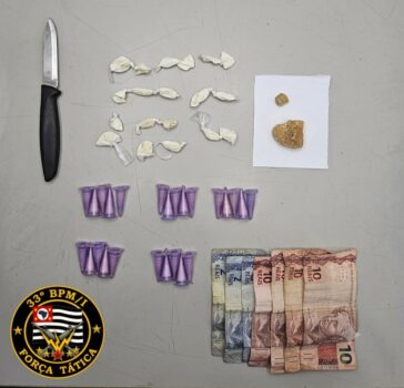 Homem é preso por tráfico de drogas no bairro Santa Isabel (Foto: O Diário de Barretos)