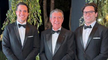 Hussein Gemha Júnior com os filhos