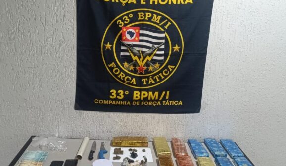 Polícia Militar detém suspeito e apreende mais de 9 kg de drogas (Foto: O Diário de Barretos)