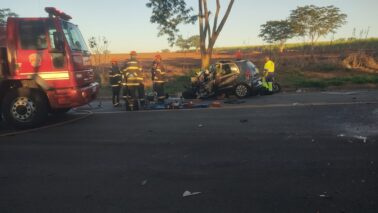 Acidente mata condutor e deixa passageira ferida na rodovia Armando Sales de Oliveira (Foto: O Diário de Barretos)