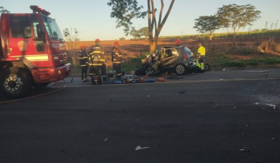 Acidente mata condutor e deixa passageira ferida na rodovia Armando Sales de Oliveira (Foto: O Diário de Barretos)