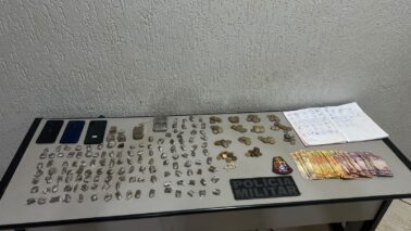 Casal é detido pela PM por tráfico de entorpecente (Foto: O Diário de Barretos)