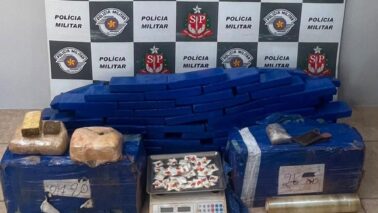 Polícia Militar encontra 152kg de maconha em área rural (Foto: O Diário de Barretos)