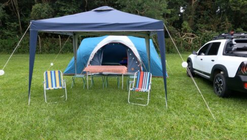 Área específica do camping terá estrutura especial com barraca barraca e estrutura de hospedagem