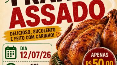Com renda destinada à Fundação Padre Gabriel Correr, está em andamento a promoção do frango assado.