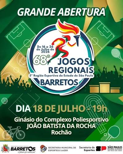 Prefeitura divulga adiamento da 68ª edição dos Jogos Regionais da 5ª Região Esportiva