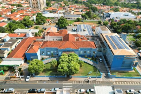 Vista da Santa Casa de Olímpia que terá estrutura ampliada (Foto: Divulgação/Prefeitura de Olímpia)
