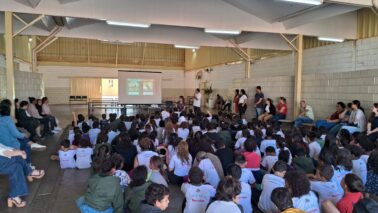 Polícia Civil e Protetores do Bem ministram palestra em escola municipal (Foto: O Diário de Barretos)